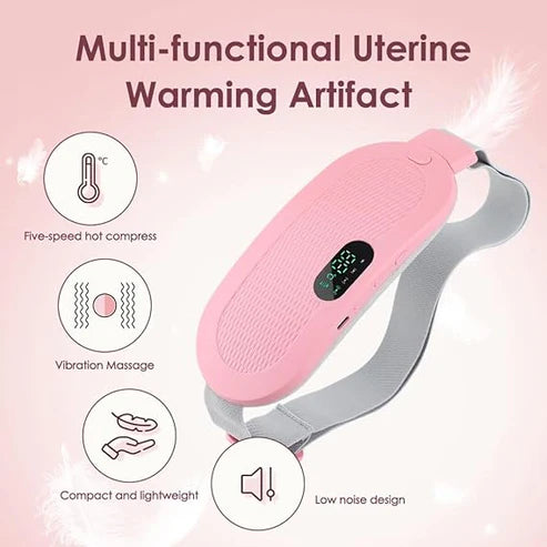 Period Cramp Relief Belt | Menstrual Cramp Relieve Therapy Massager Heating Belt